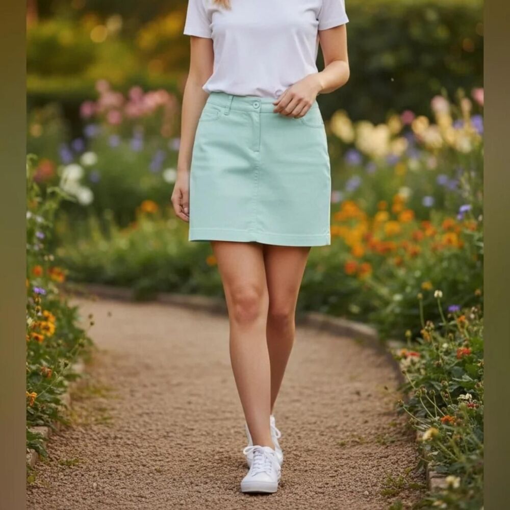 Unbranded Women's Green and Blue Skirt
